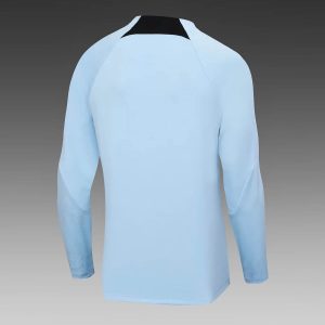 2023/2024 Internazionale Milan Half-Pull Training Suit Light Blue Football Jersey 1:1 Thai Quality Set