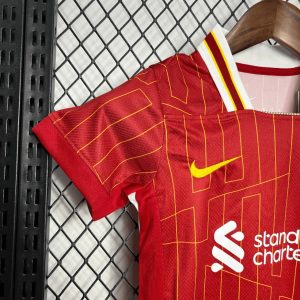 2024/2025 Kids Size Liverpool Home Soccer Jersey 1:1 Thai Quality