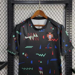 2024 Portugal Training Wear Black Football Shirt 1:1 Thai Quality