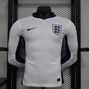 2024 Long Sleeve Player Version England Home Football Shirt 1:1 Thai Quality