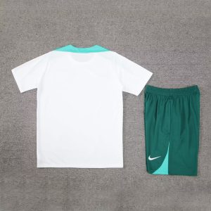 2024 Portugal Pre-match Training White Shirt+Shorts 1:1 Thai Quality