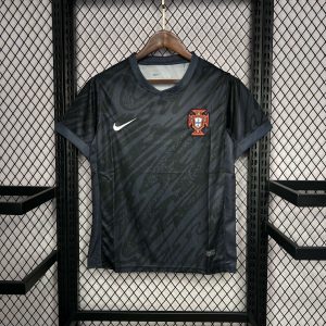 2024 Portugal Goalkeeper Black Football Shirt 1:1 Thai Quality