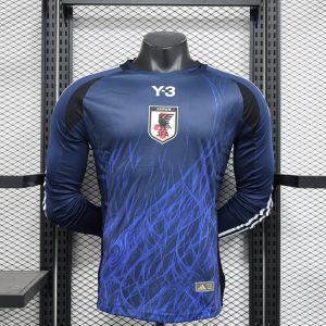 2024 Long Sleeve Player Version Japan Special Edition Y-3 Blue Cloud Football Jersey