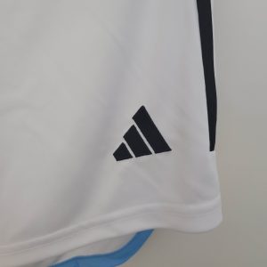 2022 FIFA World Cup Argentina National Team Jersey Home Shorts White