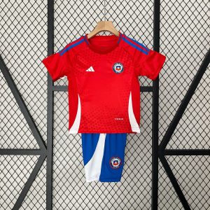 2024 Kids Size Chile National Team Home Football Shirt 1:1 Thai Quality