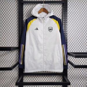 2023/2024 Arsenal Windbreaker White Soccer Jersey