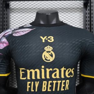 2024/2025 Player Version Real Madrid Y-3 Special Edition Black Gold Football Shirt 1:1 Thai Quality