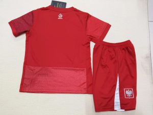 2024 Kids Size Poland Away Football Shirt 1:1 Thai Quality