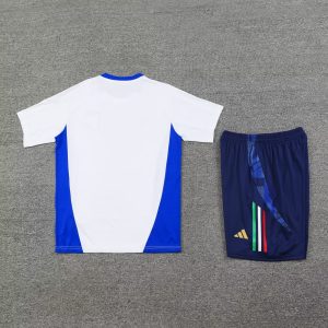 2024 Italy Pre-match training White Shirt+Shorts 1:1 Thai Quality