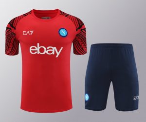 2024/2025 Napoli pre-match training Red Shirt+Shorts 1:1 Thai Quality