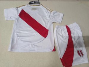 2024 Kids Size Peru National Team Home Football Shirt 1:1 Thai Quality