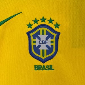 2004 Retro Kids Size Brazil Home Soccer Jersey