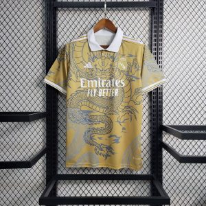 2023/2024 Real Madrid Chinese Gold Dragon Football Shirt