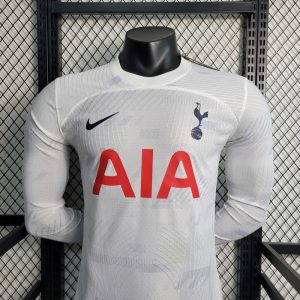 2023/2024 Player Version Long Sleeve Tottenham Home Football Shirt 1:1 Thai Quality