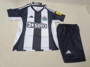 2024/2025 Kids Size Newcastle United Home Soccer Jersey 1:1 Thai Quality