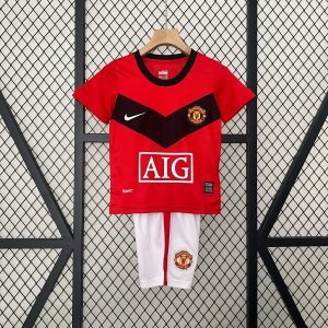 2009/2010 Retro Kids Size Manchester United Home Football Shirt 1:1 Thai Quality