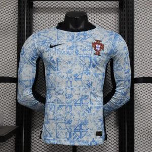 2024 Long Sleeve Player Version Portugal Away Soccer Jersey 1:1 Thai Quality