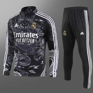 2023/2024 Real Madrid Half-Pull Training Special Edition Black Football Shirt 1:1 Thai Quality