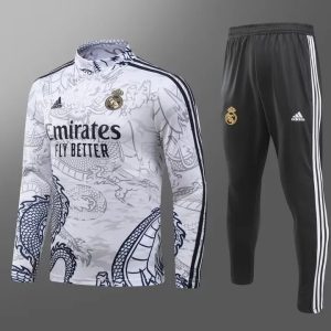 2023/2024 Real Madrid Half-Pull Training Special Edition Grey Football Shirt 1:1 Thai Quality