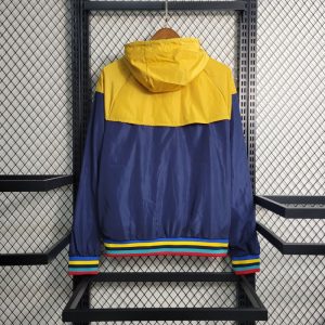 2023/2024 Barcelona Windbreaker Blue And Yellow Jersey