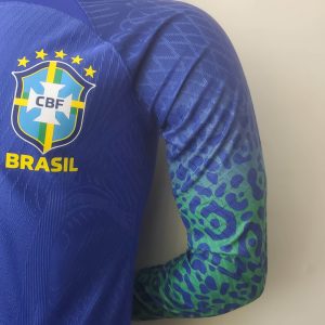 2022 FIFA World Cup Long Sleeve Player Version Brazil Away Soccer Jersey