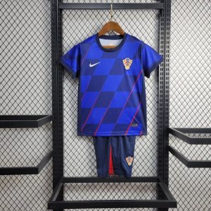 2024 Kids Size Croatia National Team Away Football Shirt 1:1 Thai Quality