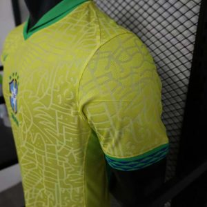 2024 Player Version Brazil Home Soccer Jersey