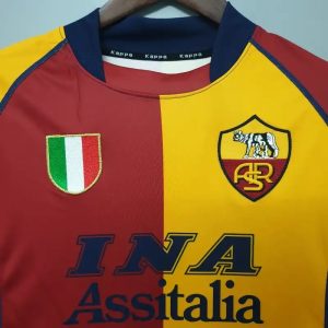 2001/2002 Retro Roma Home Soccer Jersey 1:1 Thai Quality