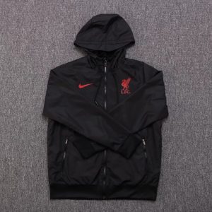 2024/2025 Liverpool Windbreaker Black Soccer Jersey 1:1 Thai Quality