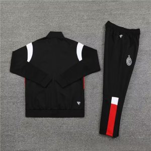 2023/2024 AC Milan Long Zipped Jacket Black Soccer Jersey 1:1 Thai Quality