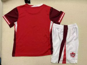 2024 Kids Size Canada Home Soccer Jersey 1:1 Thai Quality