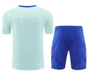 2024 Spain pre-match training Light Blue Shirt+Shorts 1:1 Thai Quality