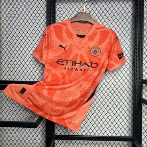 2024/2025 Manchester City Goalkeeper Orange Football Shirt 1:1 Thai Quality