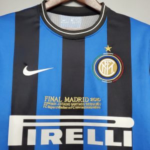 2009/2010 Retro Internazionale Milan Home UEFA Champions League Edition Football Jersey 1:1 Thai Quality