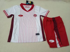 2024 Kids Size Canada Away Soccer Jersey 1:1 Thai Quality