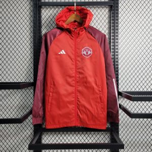 2023/2024 Manchester United Windbreaker Red Football Jersey