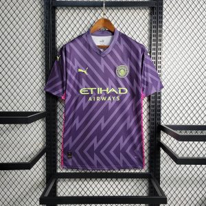 2023/2024 Manchester City Goalkeeper Purple Football Shirt 1:1 Thai Quality