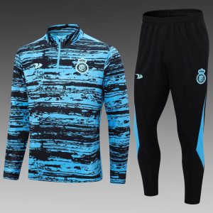 2022/2023 Al-Nassr Half-Pull Training Suit Blue Football Shirt