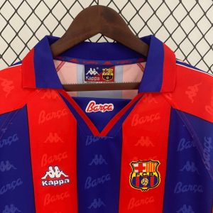 1996/1997 Retro Long Sleeves Barcelona Home Football Shirt 1:1 Thai Quality