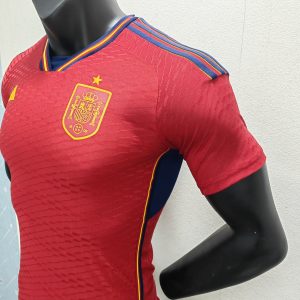 2022 FIFA World Cup Player Version Spain Home Soccer Shirt