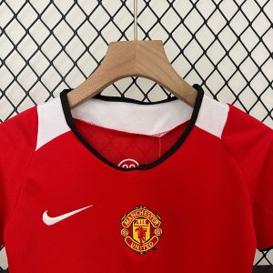 2004/2006 Retro Kids Size Manchester United Home Football Shirt 1:1 Thai Quality