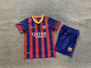 2013/2014 Retro Kids Size Barcelona Home Football Shirt 1:1 Thai Quality