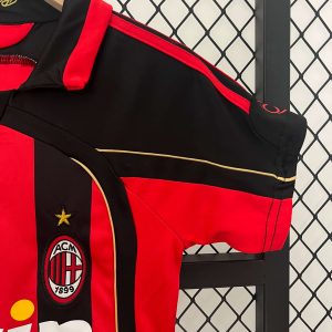 2006/2007 Retro Kids Size AC Milan Home Soccer Jersey 1:1 Thai Quality