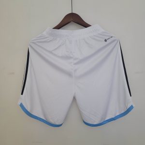 2022 FIFA World Cup Argentina National Team Jersey Home Shorts White