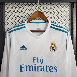 2017/2018 Retro Long Sleeve Real Madrid Home