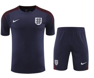 2024 England pre-match training Blue Shirt+Shorts 1:1 Thai Quality