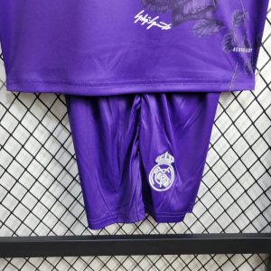 2024/2025 Kids Size Real Madrid Purple Y-3 Special Edition Football Shirt 1:1 Thai Quality