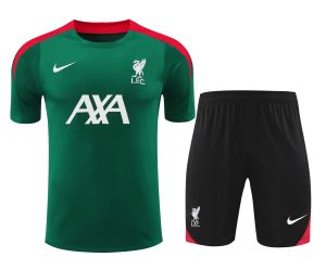 2024/2025 Liverpool Pre-match Training Green Shirt+Shorts  1:1 Thai Quality