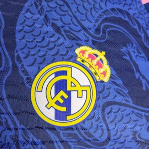 2024/2025 Player Version Real Madrid Blue Dragon Football Shirt