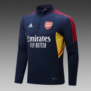 2022/2023 Arsenal Half-Pull Training Suit Royal Blue Football Shirt 1:1 Thai Quality